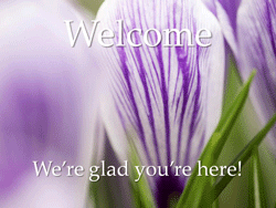 Welcome