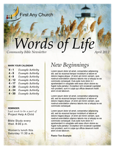 newsletter template