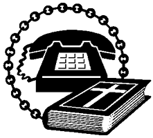 Click on the telephone to bring up the form to submit a prayer request.